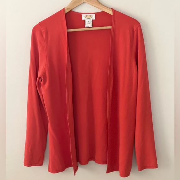 Talbots Orange Open Cardigan - Picture 2 of 9